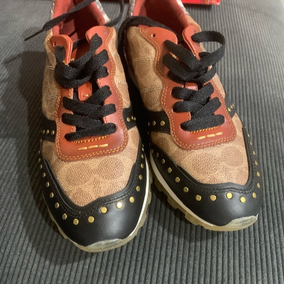 brand new in box Coach C118 In Signature Canvas - Women's In Tan/natural/rust - Picture 3 of 9